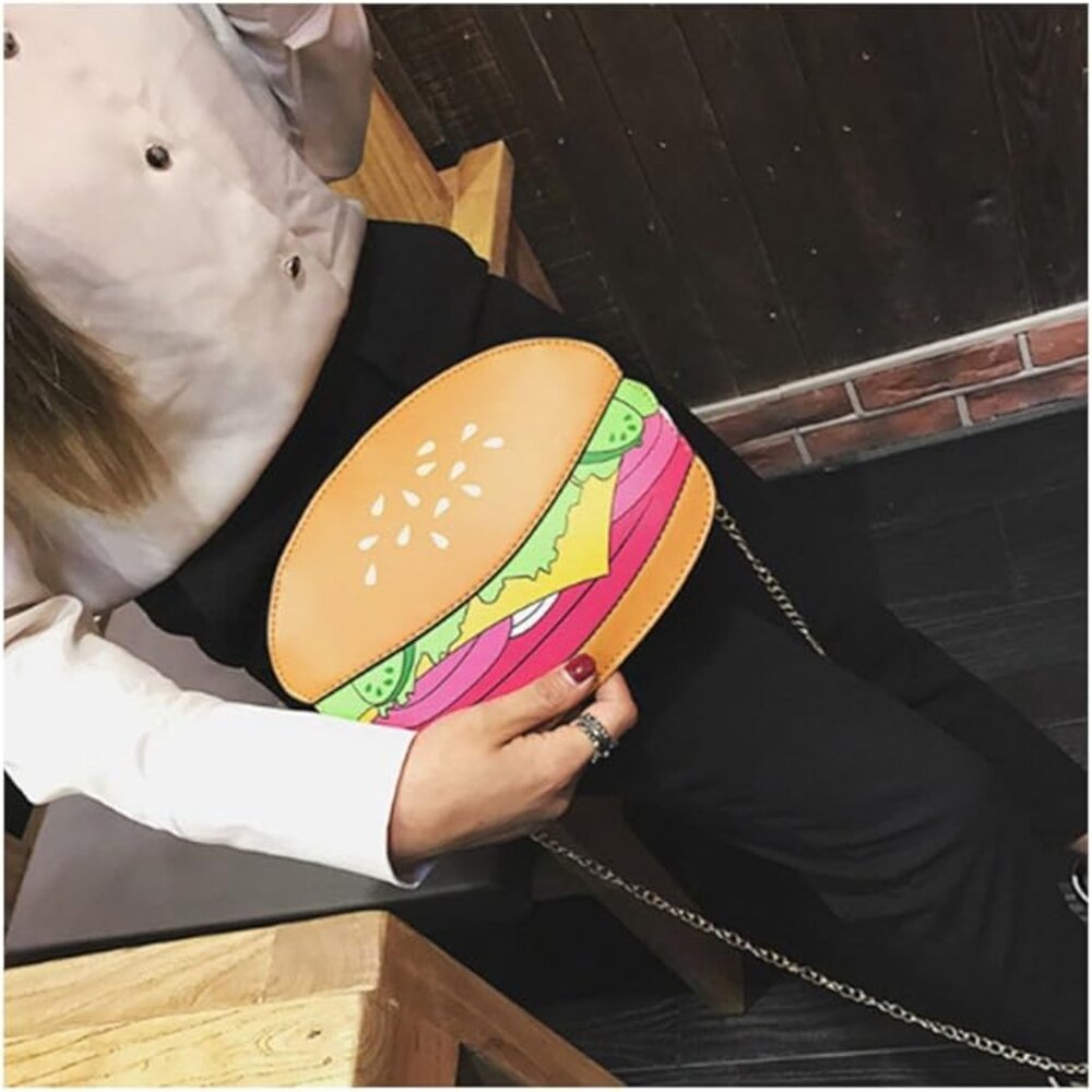 Hamburger satchel shoulder bag